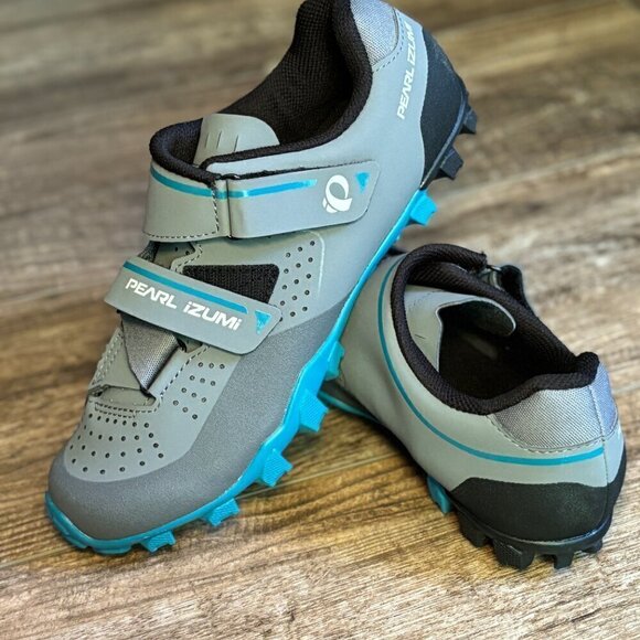 NEW PEARL IZUMI X-Alp Divide Moutain Bike Cycling Shoes Gray/Black Women's 42 - Picture 3 of 12